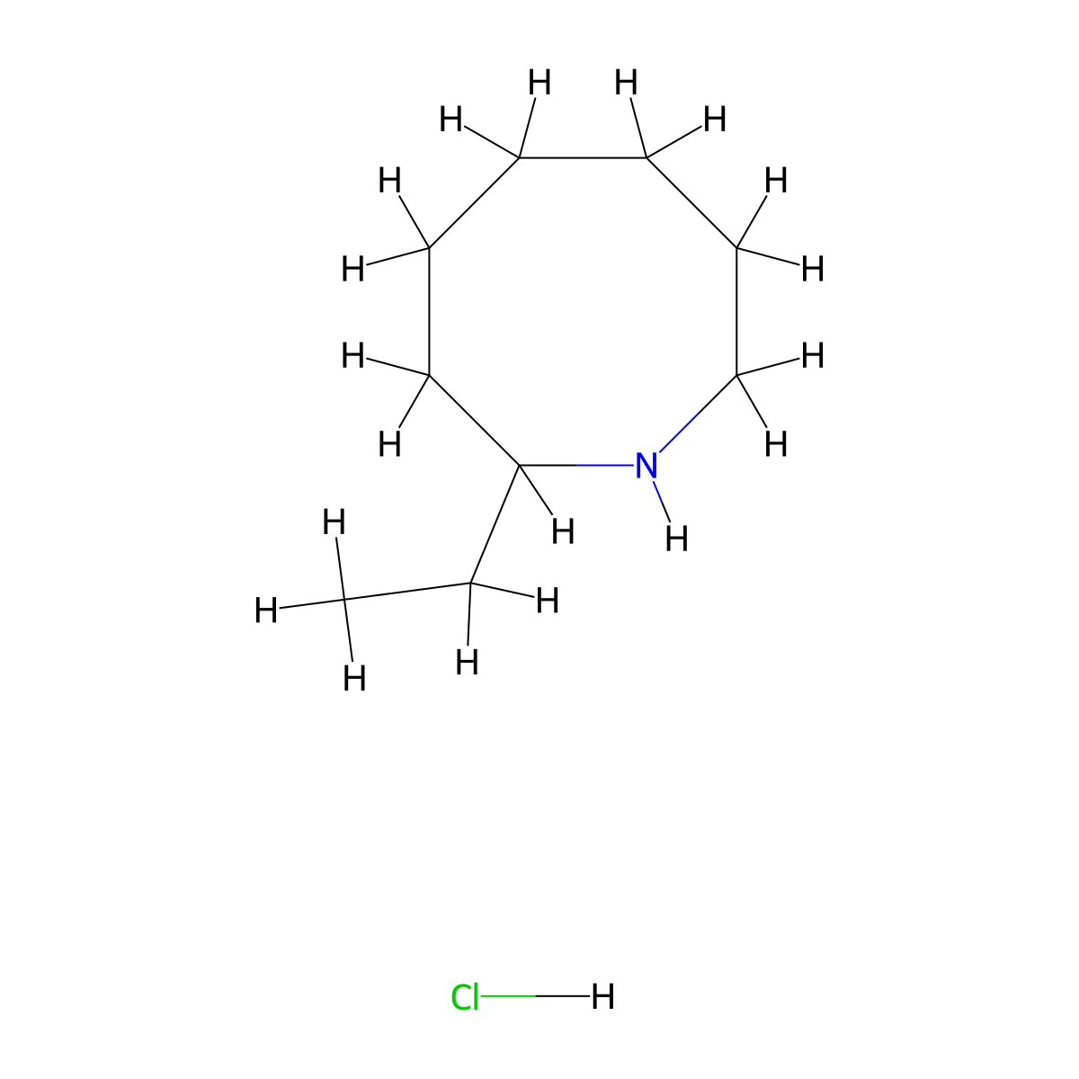 2-Ethylazocane hydrochloride molecular structure, CAS 2742652-97-5