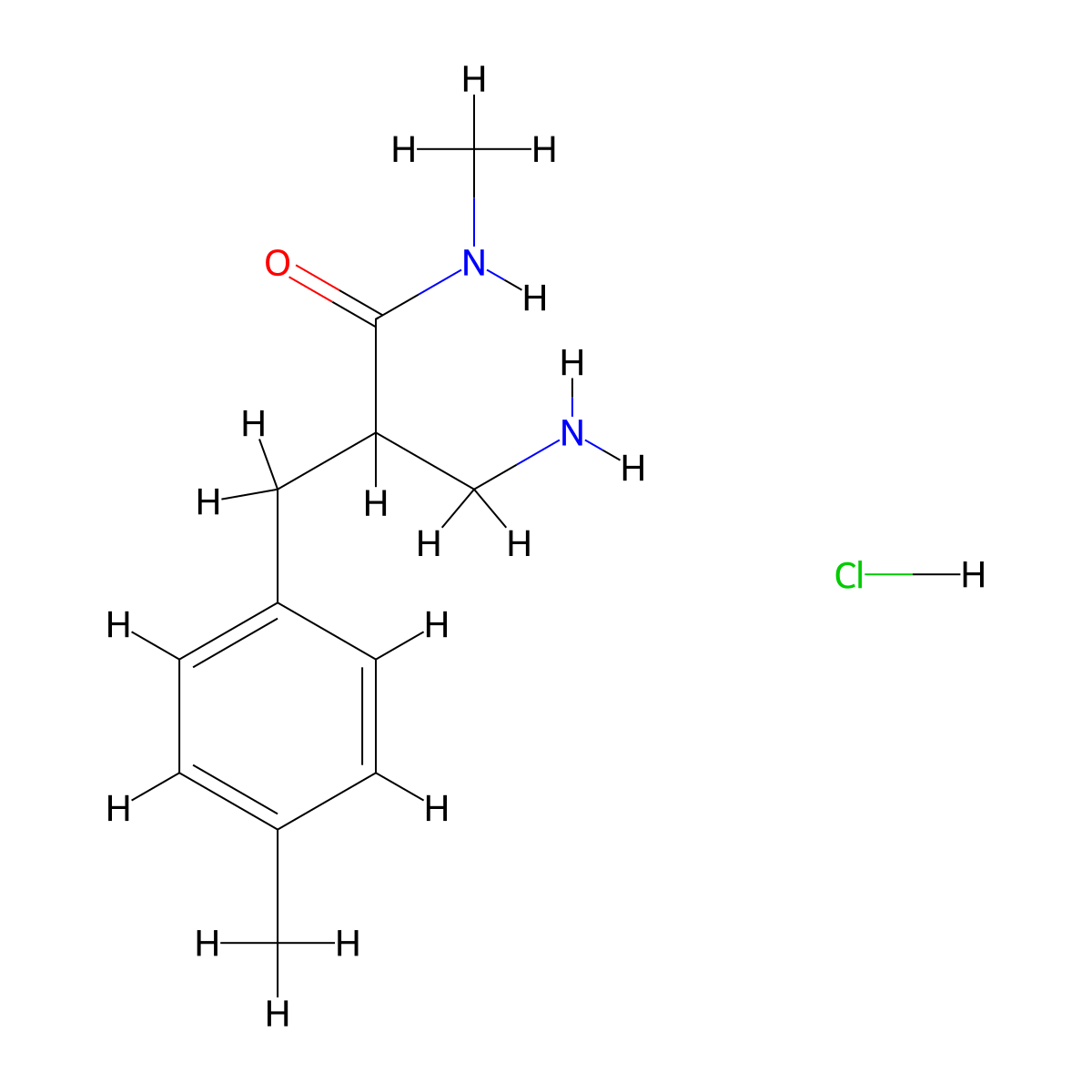 3-amino-N-methyl-2-[(4-methylphenyl)methyl]propanamide hydrochloride molecular structure, CAS 2742653-08-1