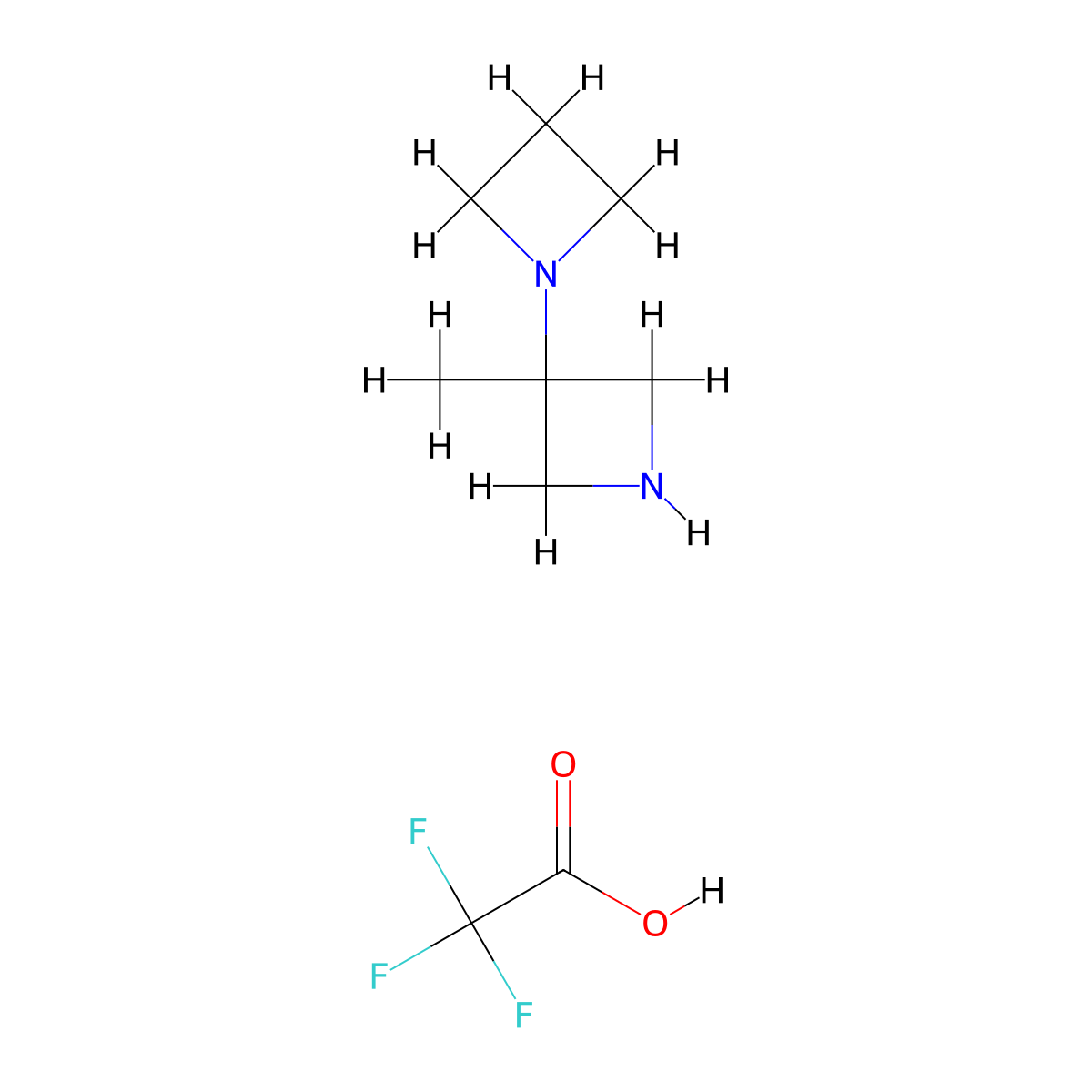 3'-Methyl-1,3'-biazetidine,trifluoroaceticacid molecular structure, CAS 2742653-19-4