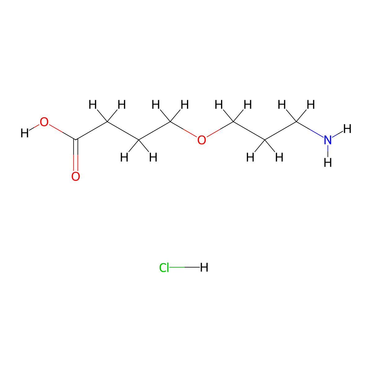 4-(3-Aminopropoxy)butanoicacidhydrochloride molecular structure, CAS 2742653-42-3