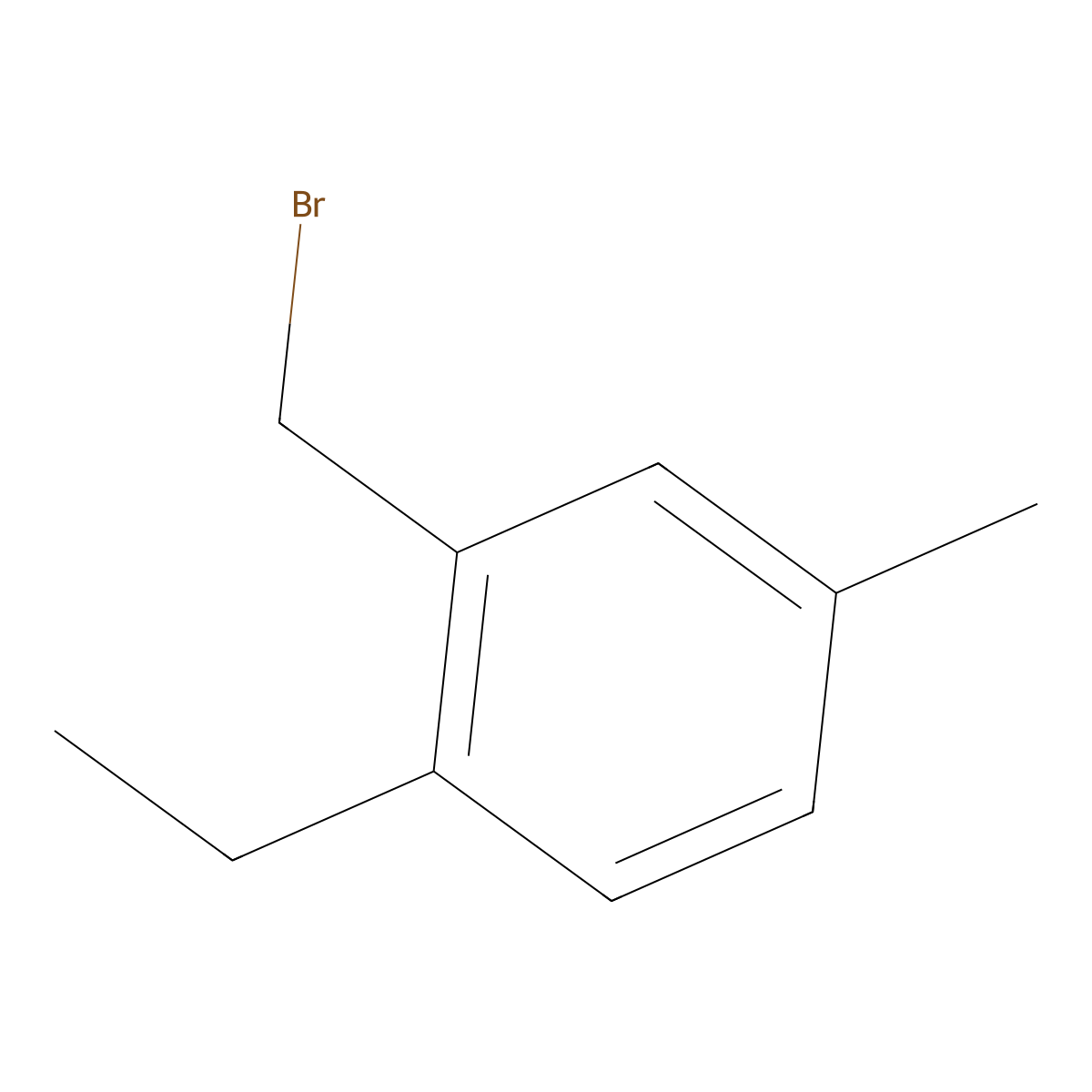 2-(Bromomethyl)-1-ethyl-4-methylbenzene molecular structure, CAS 2742656-11-5