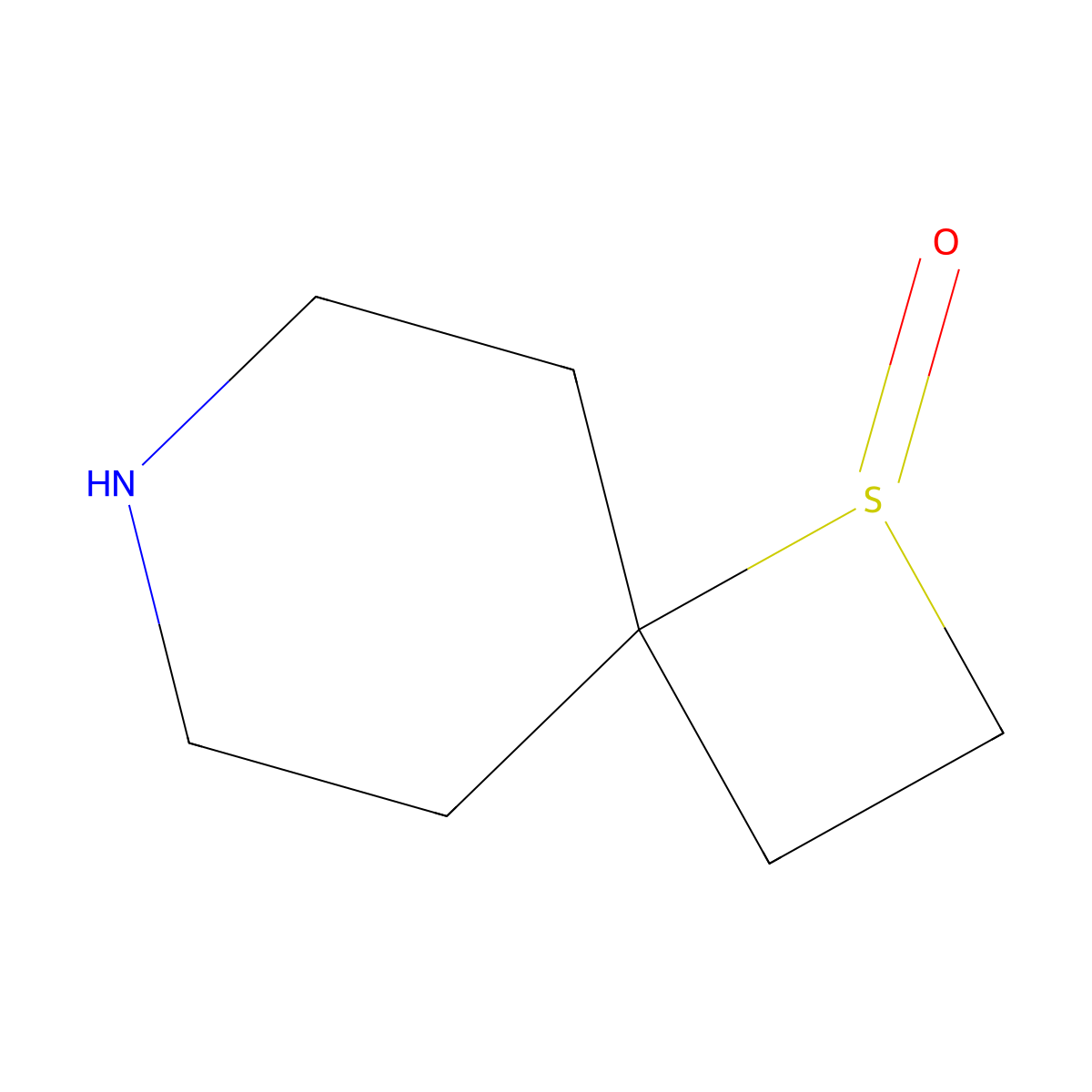 1lambda4-Thia-7-azaspiro[3.5]nonan-1-one molecular structure, CAS 2742656-40-0