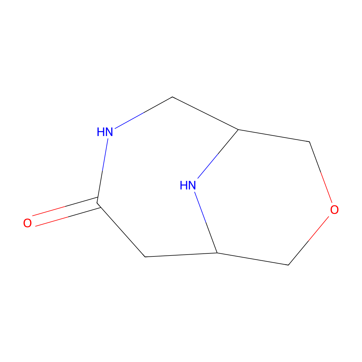 8-Oxa-3,10-diazabicyclo[4.3.1]decan-4-one molecular structure, CAS 2742657-04-9