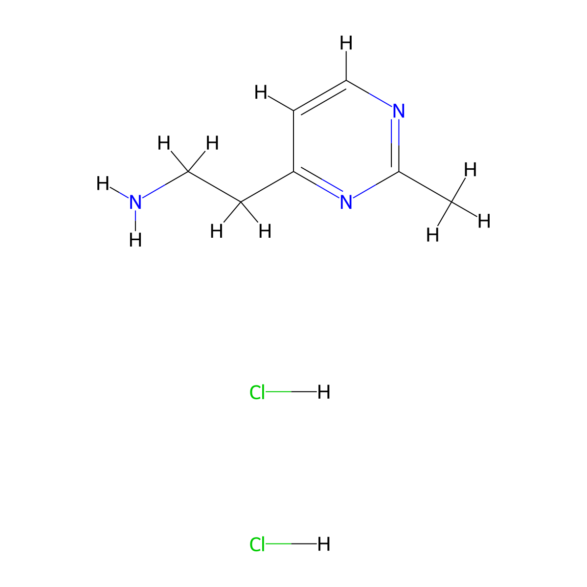 2-(2-Methylpyrimidin-4-yl)ethan-1-aminedihydrochloride molecular structure, CAS 2742657-39-0
