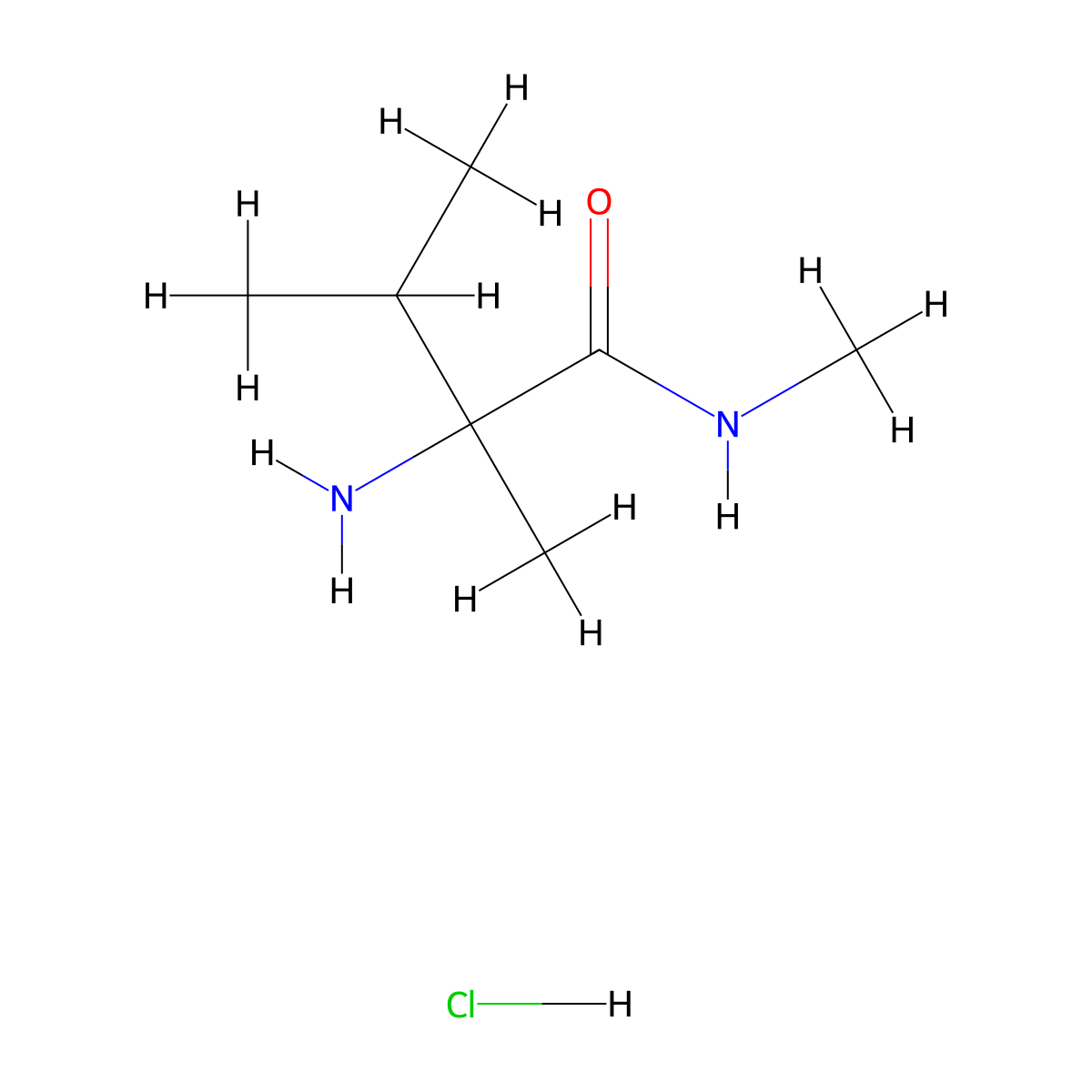 2-amino-N,2,3-trimethylbutanamidehydrochloride molecular structure, CAS 2742657-59-4