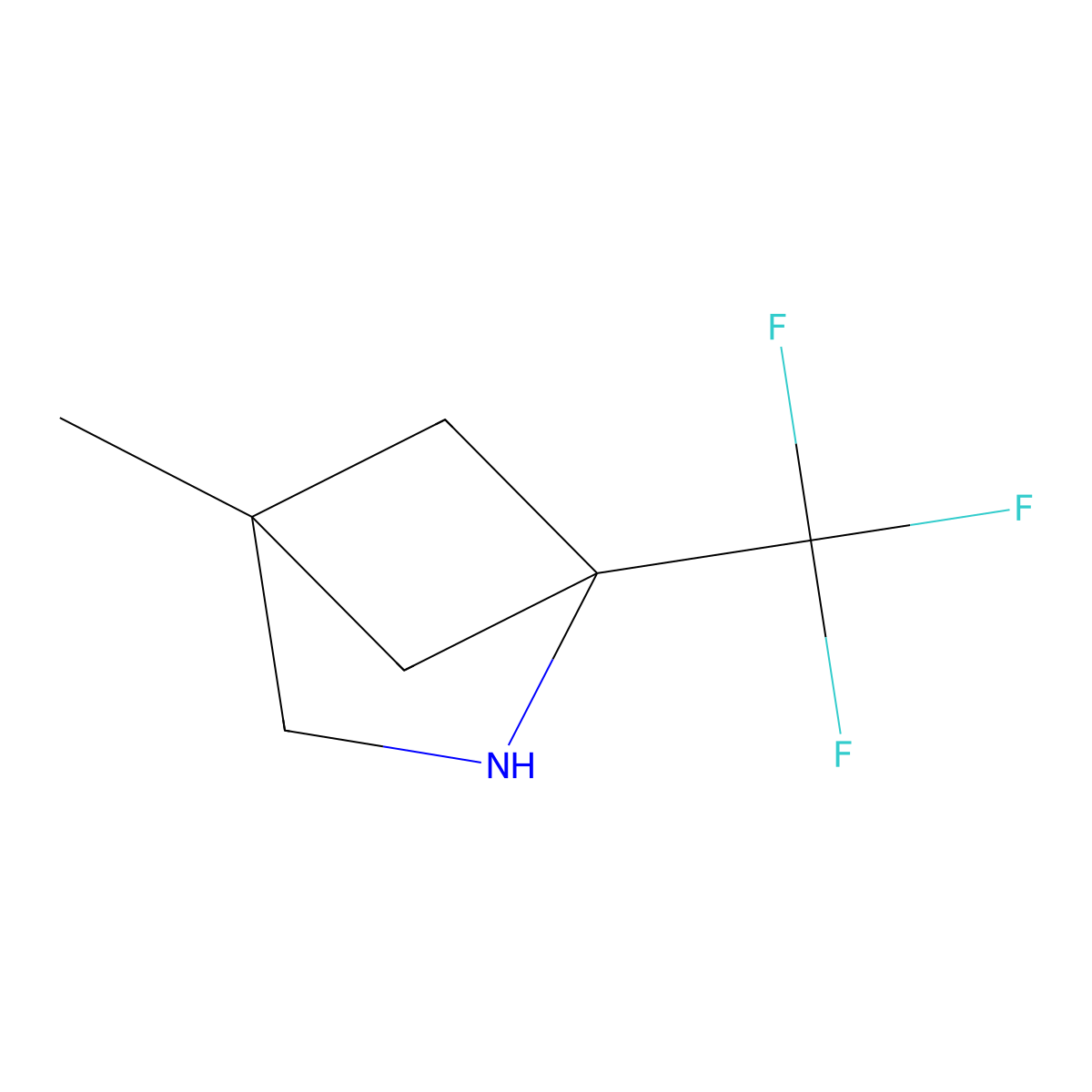 4-Methyl-1-(trifluoromethyl)-2-azabicyclo[2.1.1]hexane molecular structure, CAS 2742657-69-6