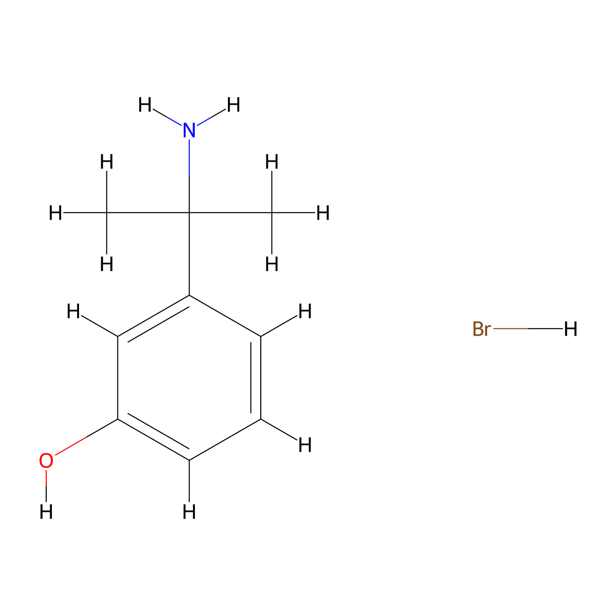 3-(2-Aminopropan-2-yl)phenolhydrobromide molecular structure, CAS 2742657-79-8