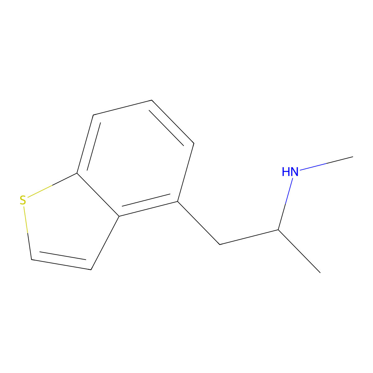 [1-(1-Benzothiophen-4-yl)propan-2-yl](methyl)amine molecular structure, CAS 2742659-24-9