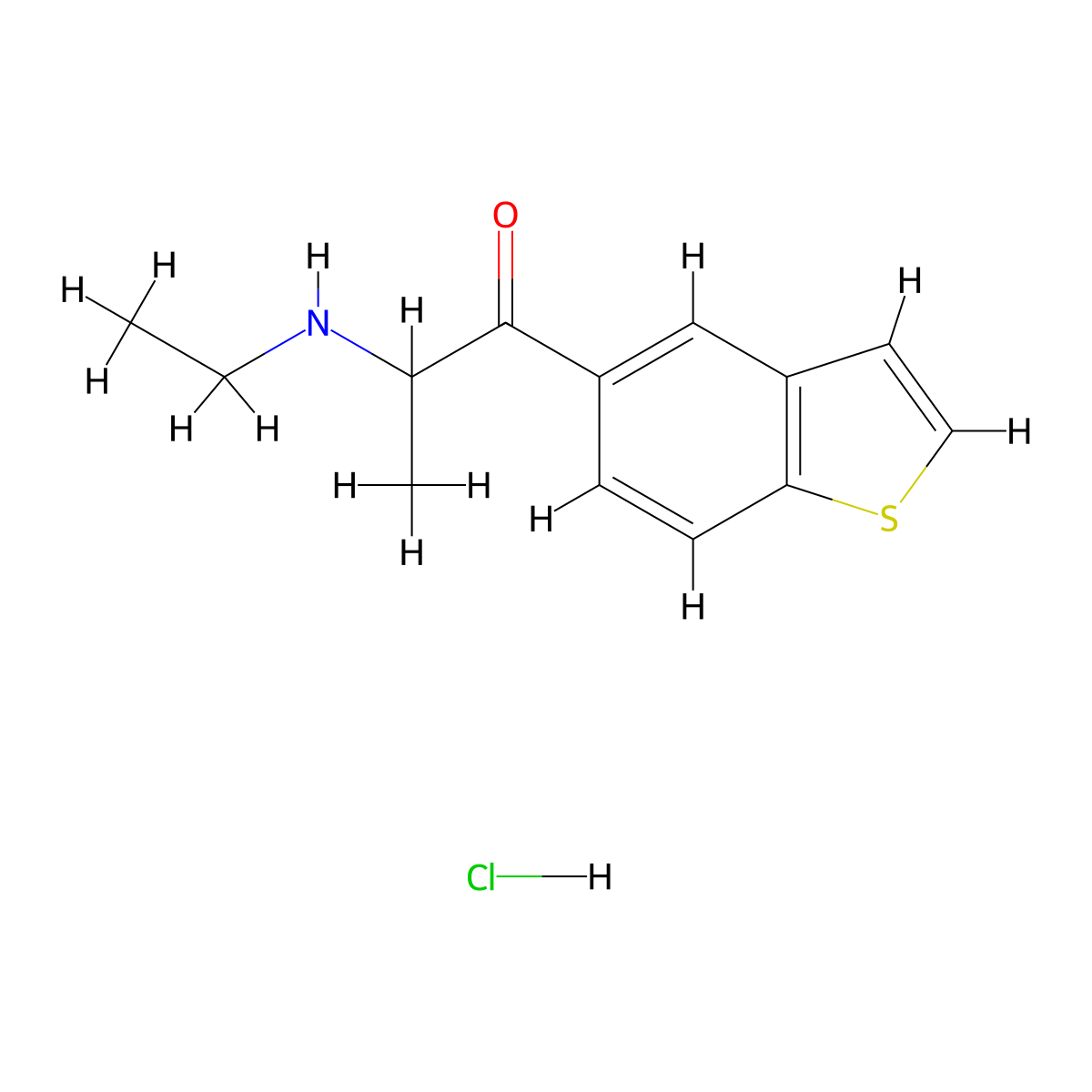 1-(1-Benzothiophen-5-yl)-2-(ethylamino)propan-1-one hydrochloride molecular structure, CAS 2742659-47-6