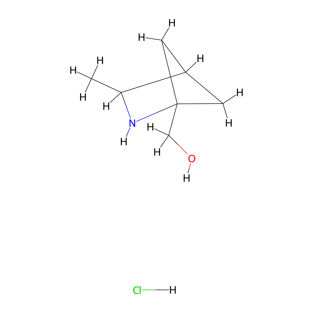 {3-Methyl-2-azabicyclo[2.1.1]hexan-1-yl}methanol hydrochloride molecular structure, CAS 2742659-52-3