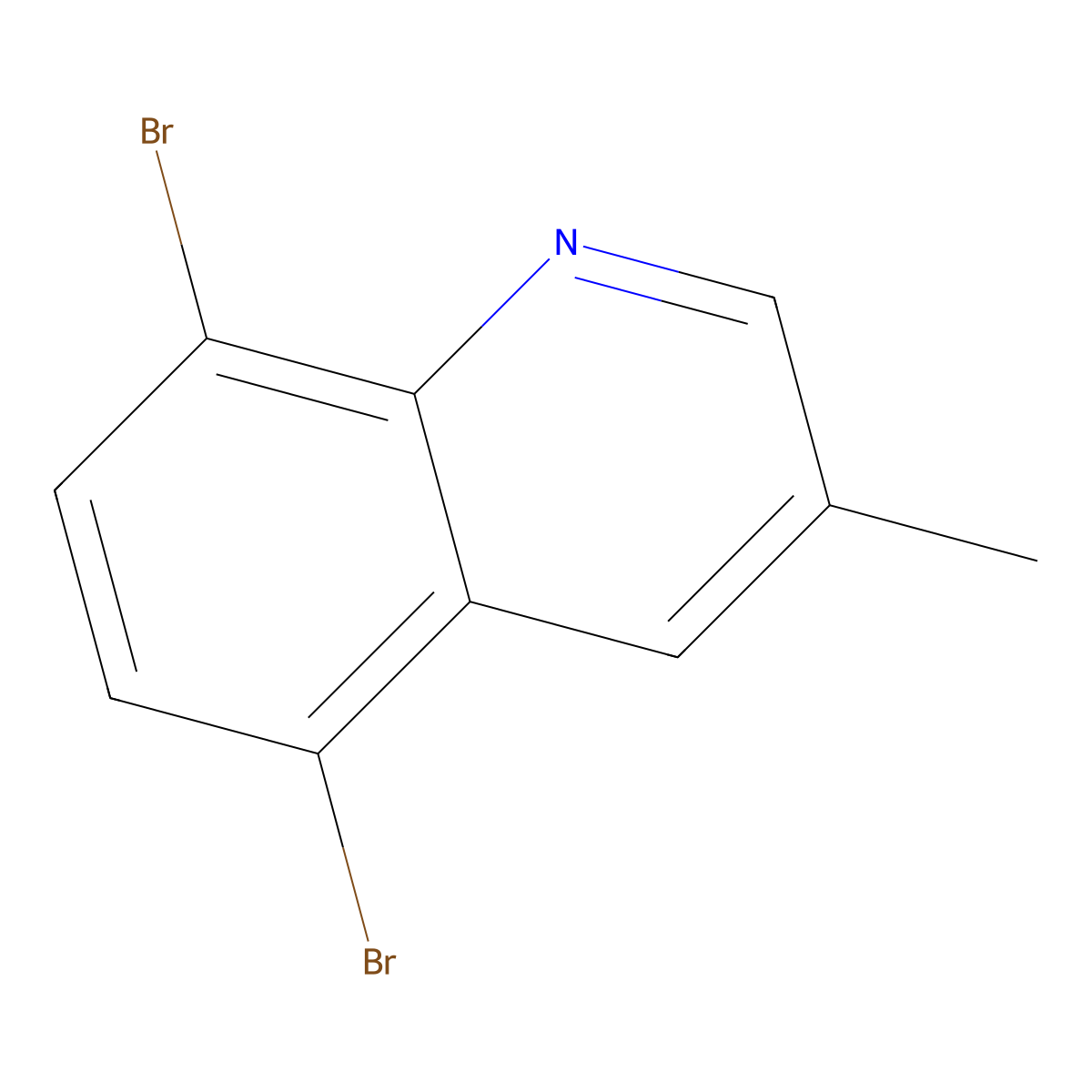 5,8-Dibromo-3-methylquinoline molecular structure, CAS 2742659-56-7