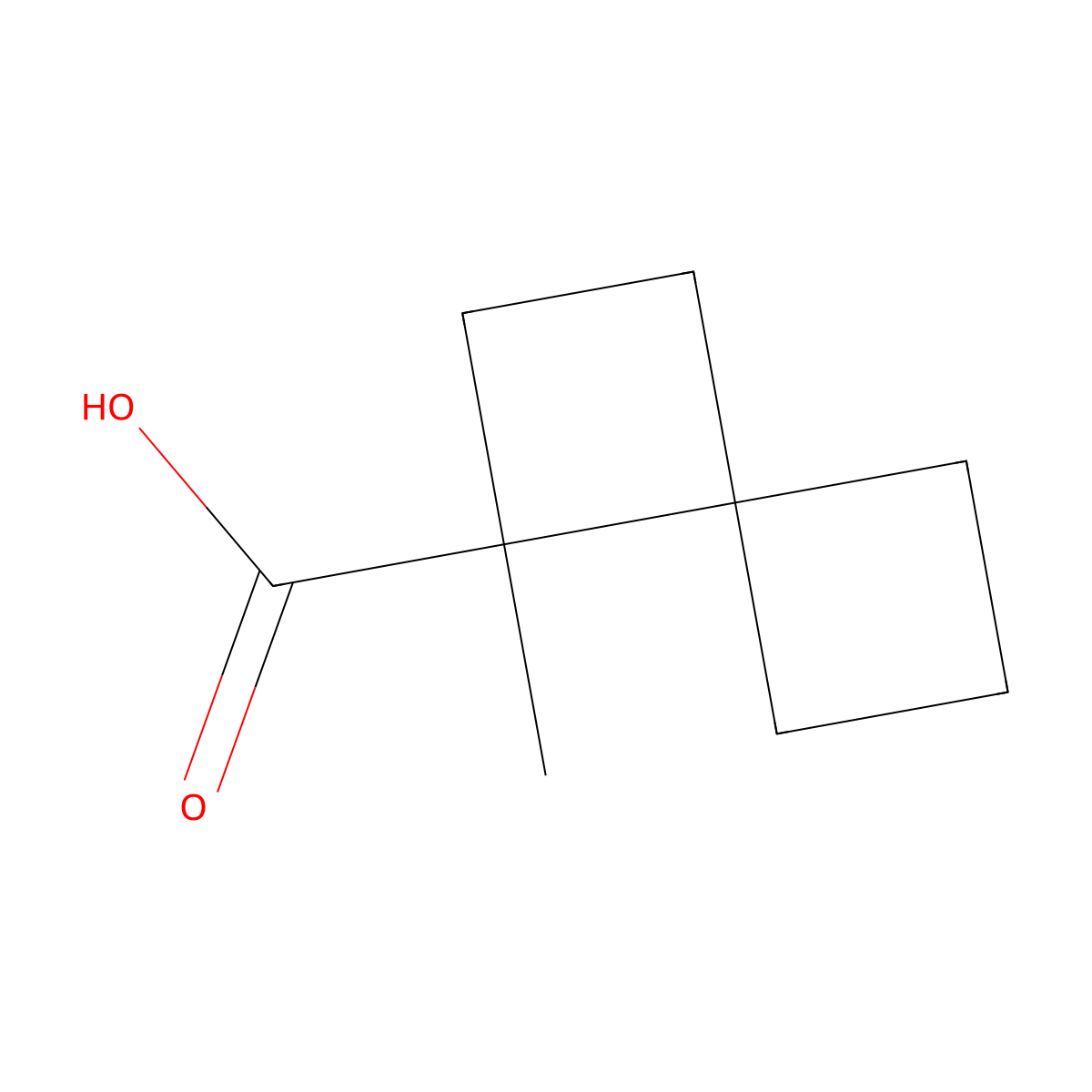 1-Methylspiro[3.3]heptane-1-carboxylicacid molecular structure, CAS 2742659-70-5