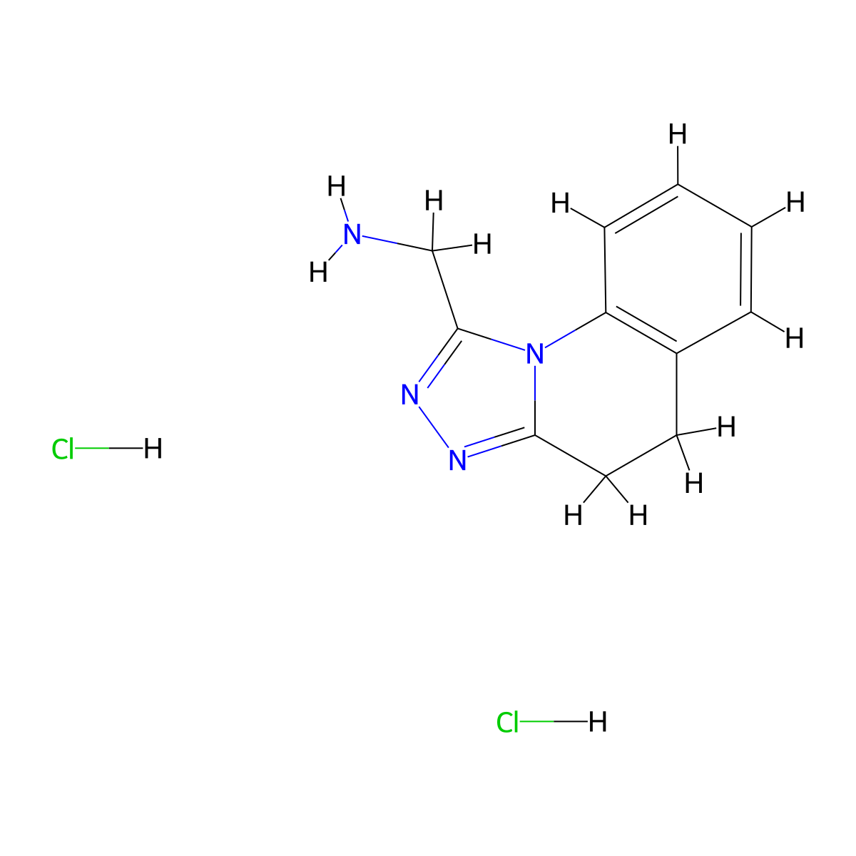 1-{4H,5H-[1,2,4]triazolo[4,3-a]quinolin-1-yl}methanaminedihydrochloride molecular structure, CAS 2742659-75-0
