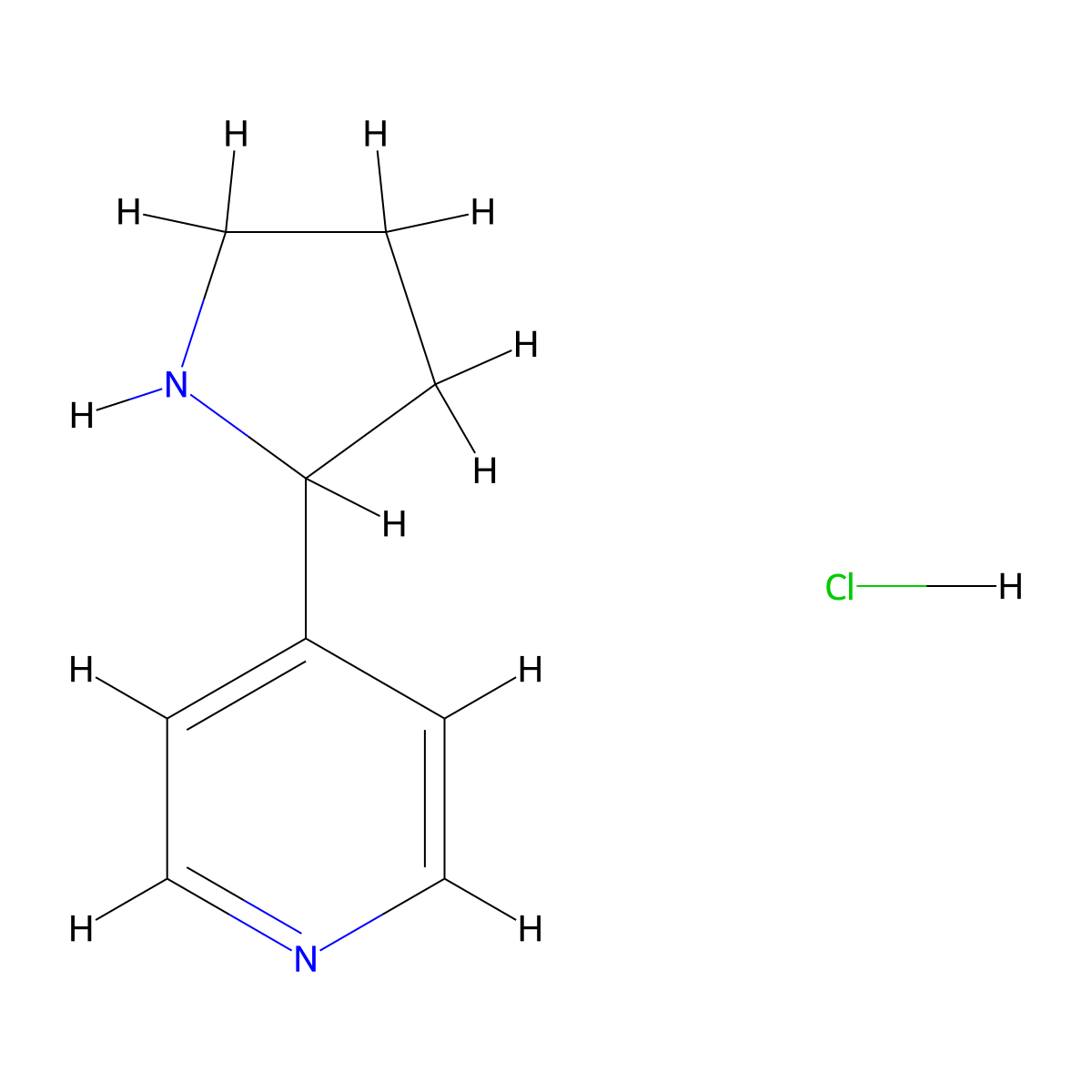 4-(Pyrrolidin-2-yl)pyridinehydrochloride molecular structure, CAS 2742660-41-7