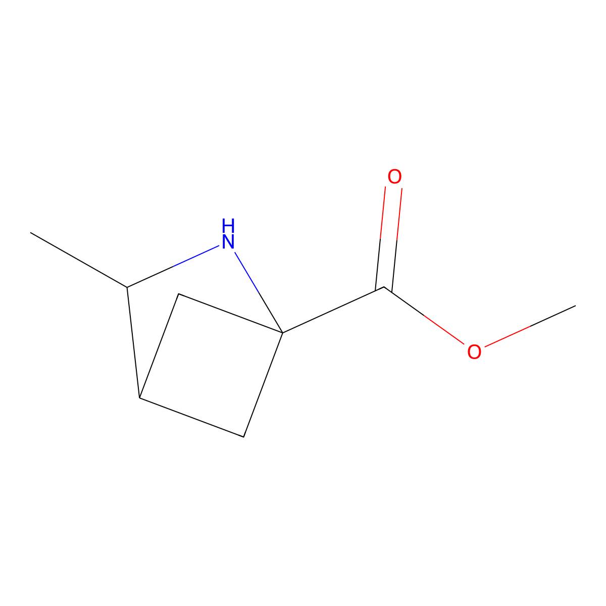 Methyl 3-methyl-2-azabicyclo[2.1.1]hexane-1-carboxylate molecular structure, CAS 2742660-48-4