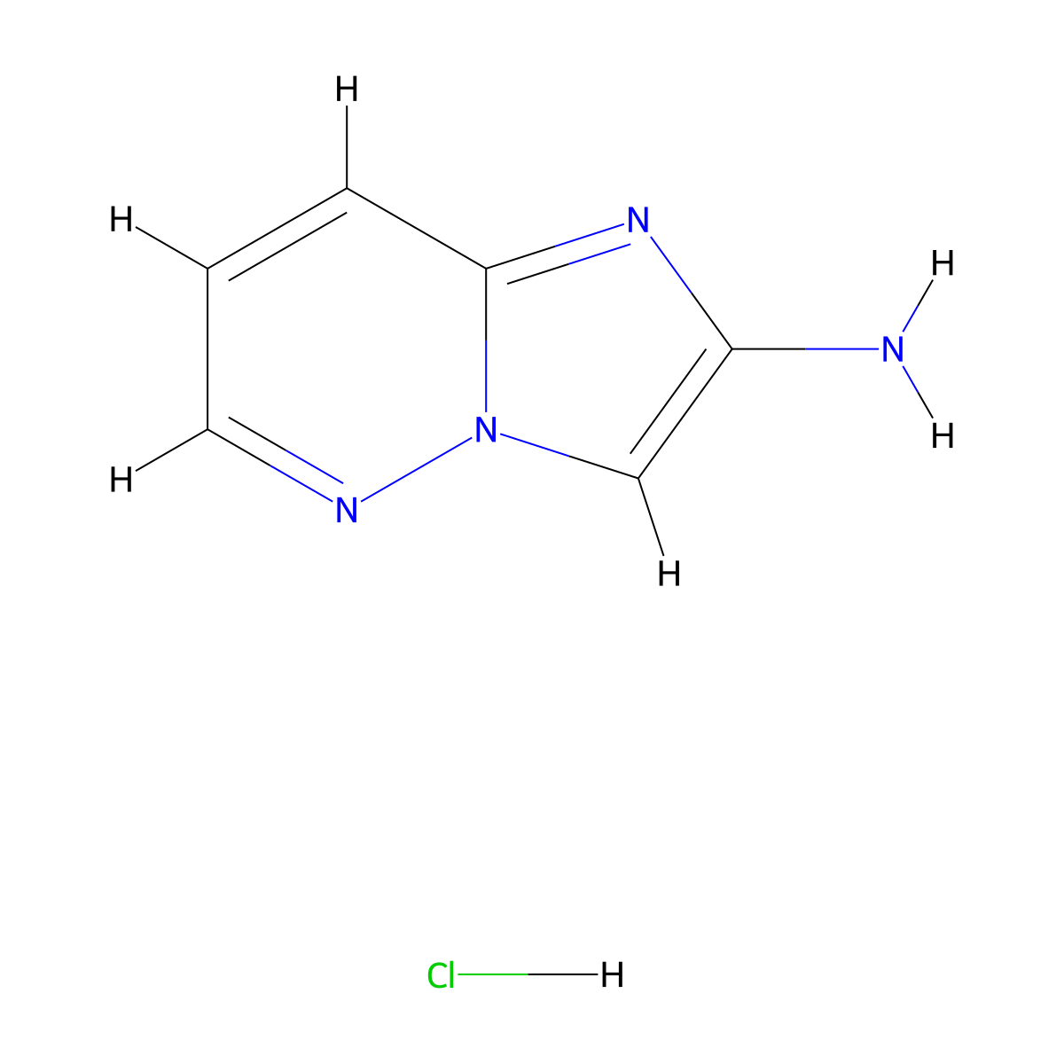 Imidazo[1,2-b]pyridazin-2-amine hydrochloride molecular structure, CAS 2742660-59-7