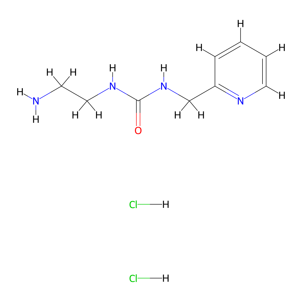 3-(2-Aminoethyl)-1-[(pyridin-2-yl)methyl]urea dihydrochloride molecular structure, CAS 2742660-73-5