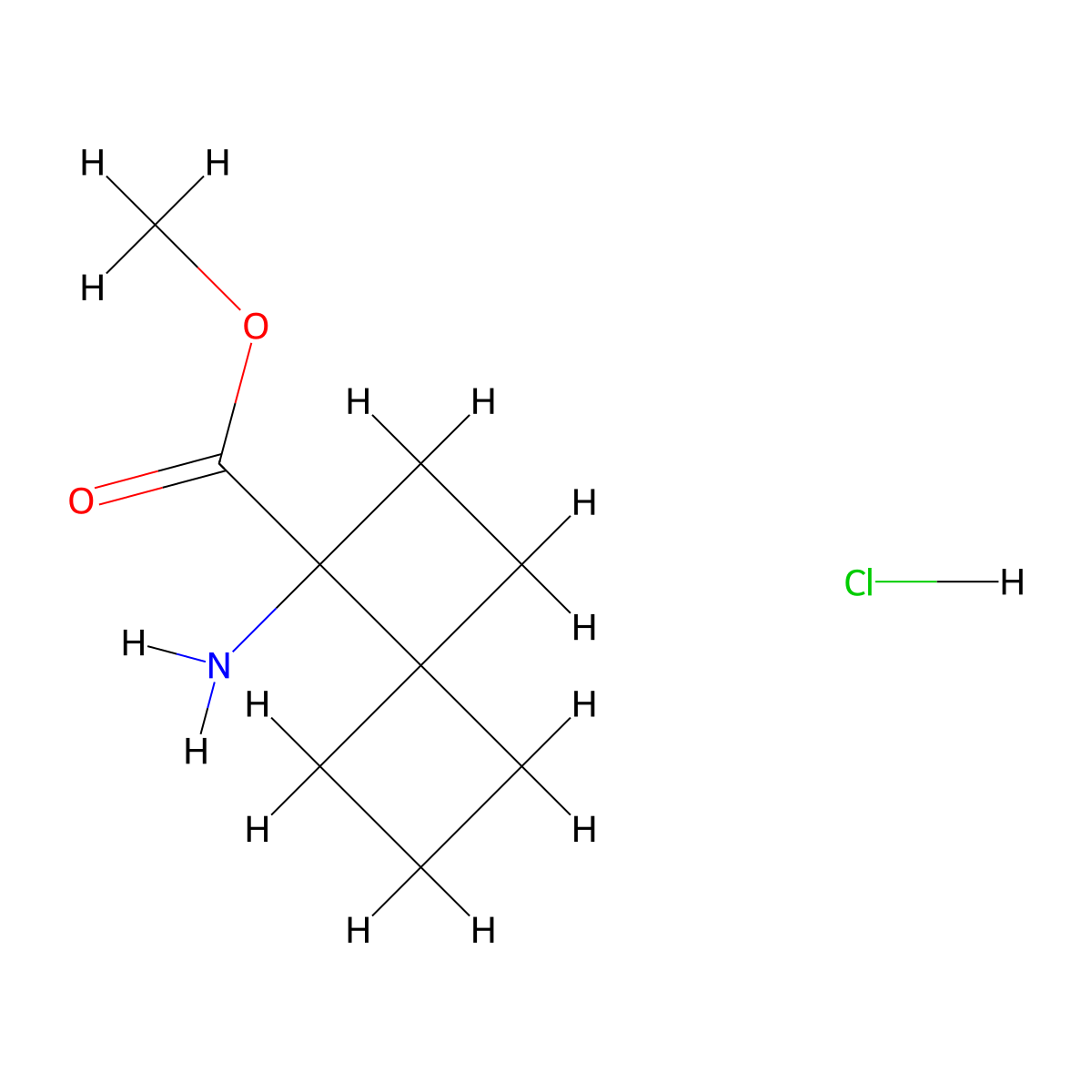 Methyl1-aminospiro[3.3]heptane-1-carboxylatehydrochloride molecular structure, CAS 2742660-79-1