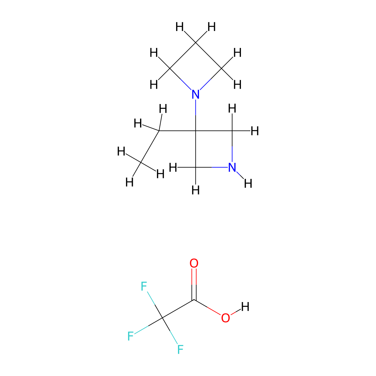 3'-Ethyl-1,3'-biazetidine,trifluoroaceticacid molecular structure, CAS 2742660-82-6