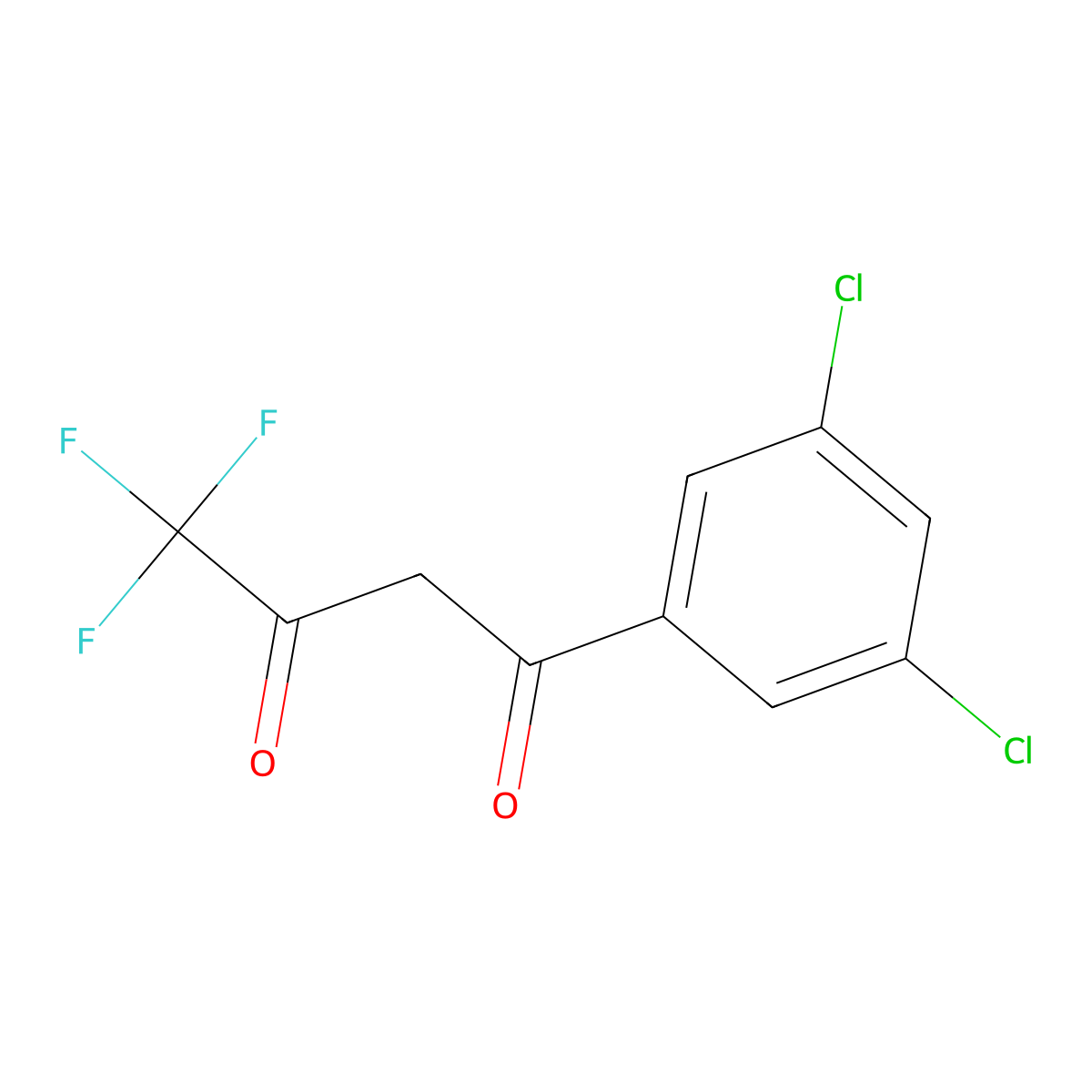 1-(3,5-Dichlorophenyl)-4,4,4-trifluorobutane-1,3-dione molecular structure, CAS 2742661-08-9