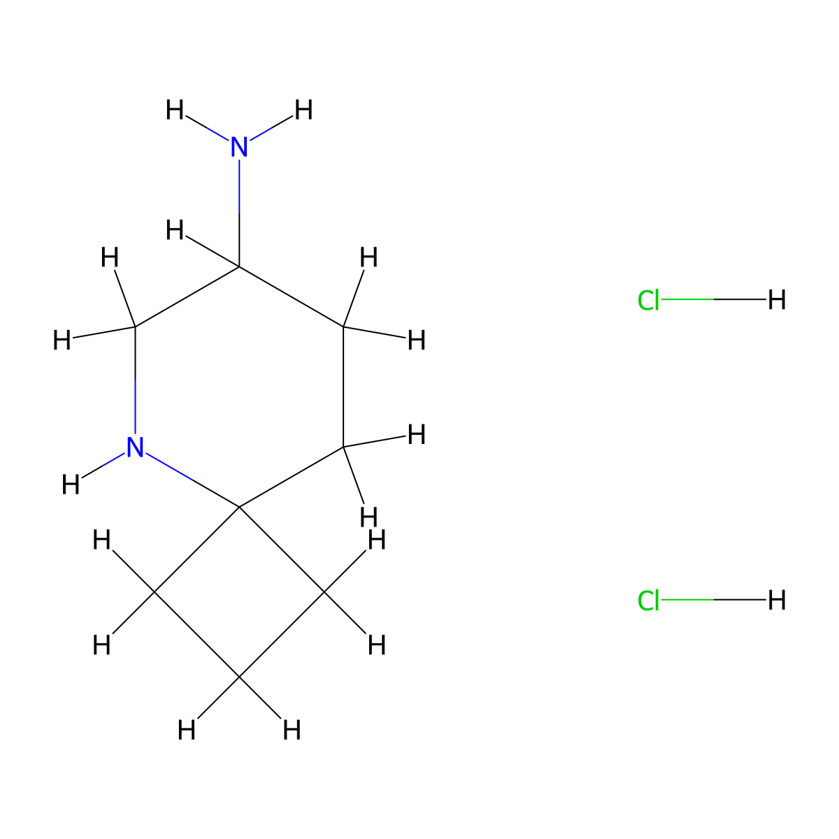 5-Azaspiro[3.5]nonan-7-amine dihydrochloride molecular structure, CAS 2742661-12-5