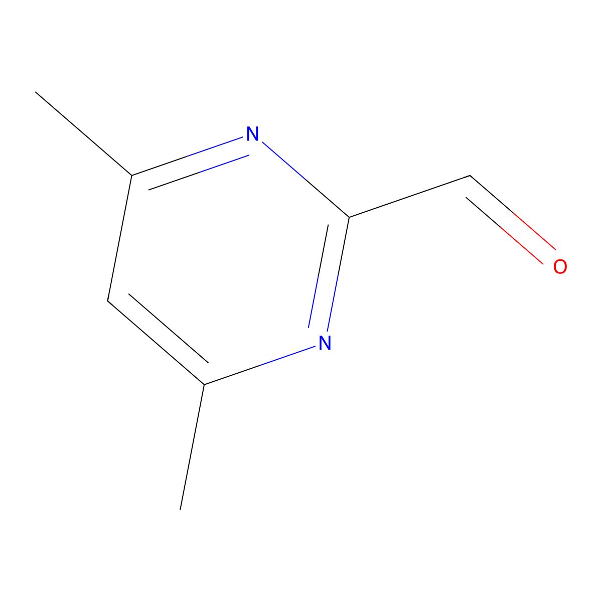 4,6-Dimethylpyrimidine-2-carbaldehyde molecular structure, CAS 27427-90-3