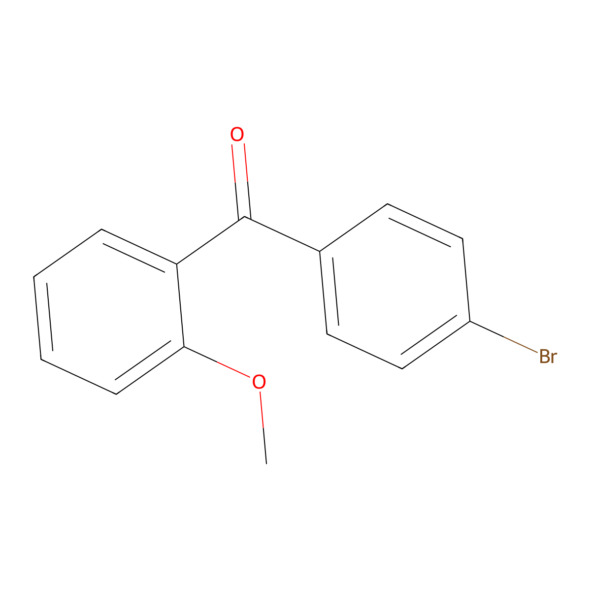 4-Bromo-2'-methoxybenzophenone molecular structure, CAS 27428-65-5