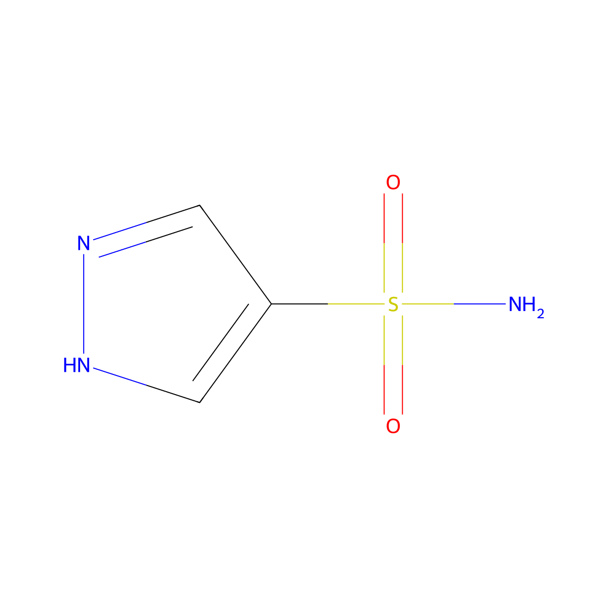 1H-pyrazole-4-sulfonamide molecular structure, CAS 27429-59-0