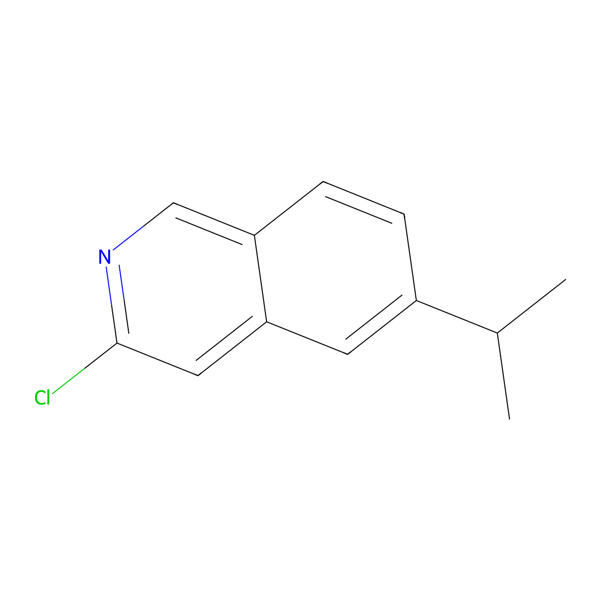 3-Chloro-6-isopropylisoquinoline molecular structure, CAS 2742913-53-5