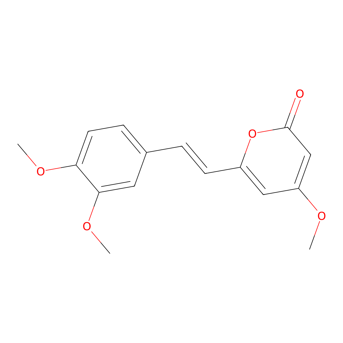11-Methoxyyangonin molecular structure, CAS 2743-14-8