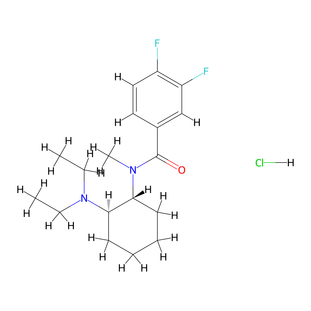 3,4-difluoro U-49900 (hydrochloride) molecular structure, CAS 2743078-88-6