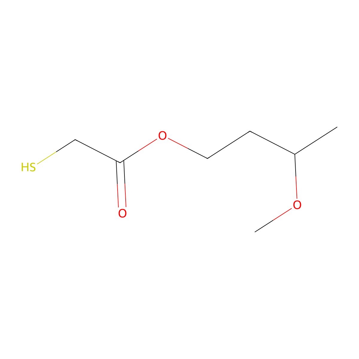 3-Methoxybutyl Thioglycolate molecular structure, CAS 27431-39-6