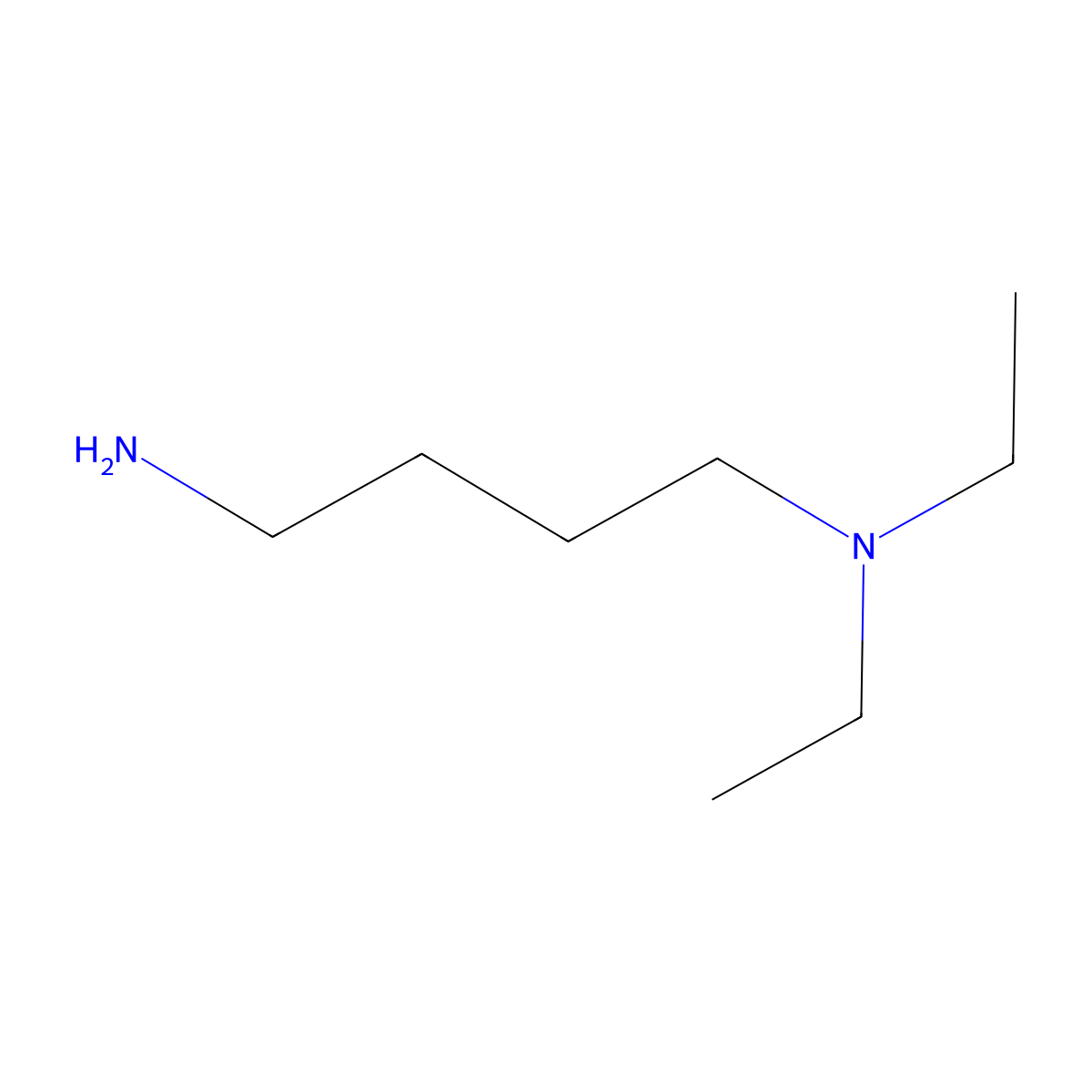N,N-Diethyl-1,4-butanediamine molecular structure, CAS 27431-62-5