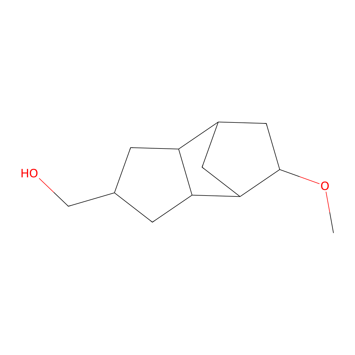 (Octahydro-1H-5-methoxy-4,7-methanoinden-2-yl)-methanol molecular structure, CAS 2743153-96-8