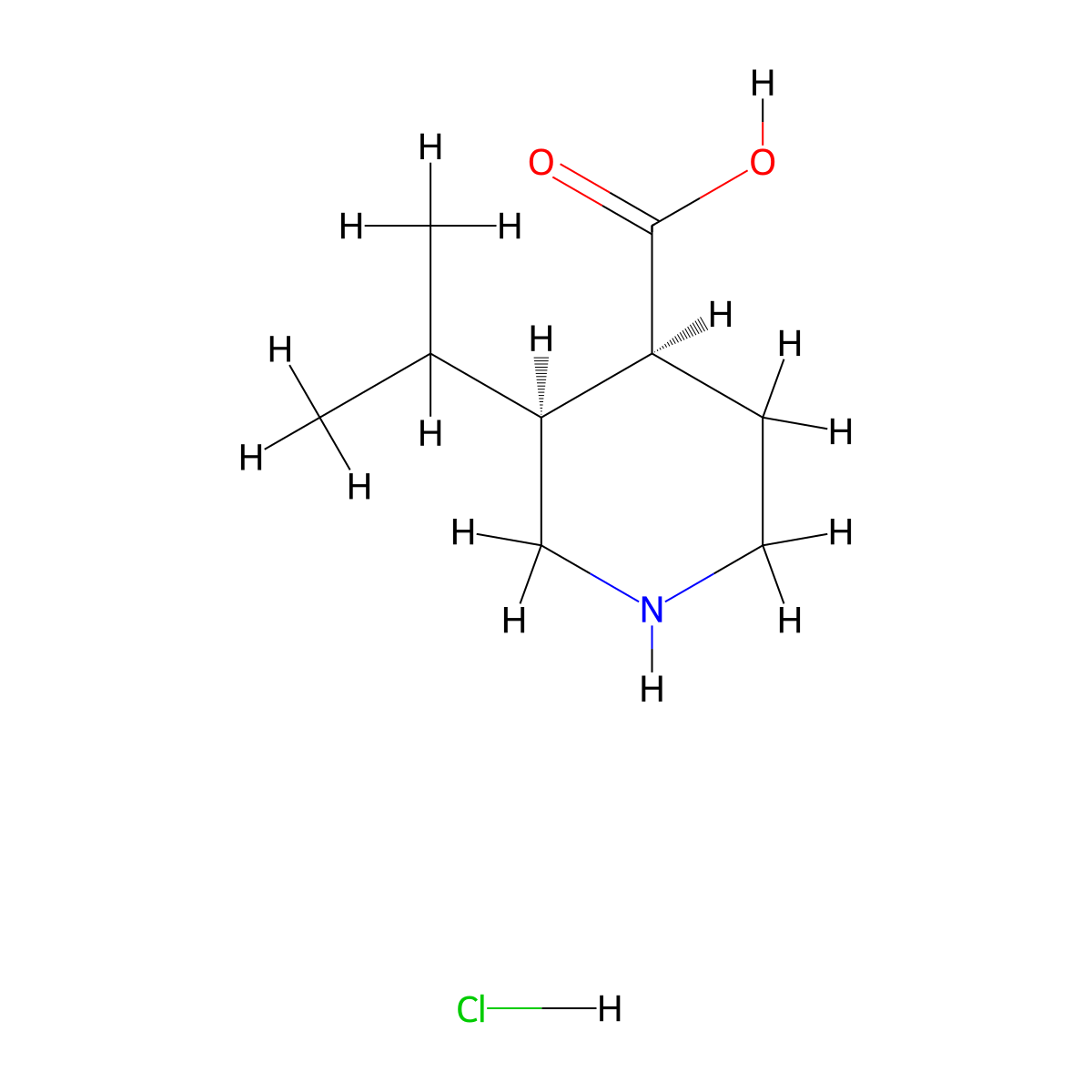 (3S,4S)-3-Propan-2-ylpiperidine-4-carboxylic acid;hydrochloride molecular structure, CAS 2743228-59-1