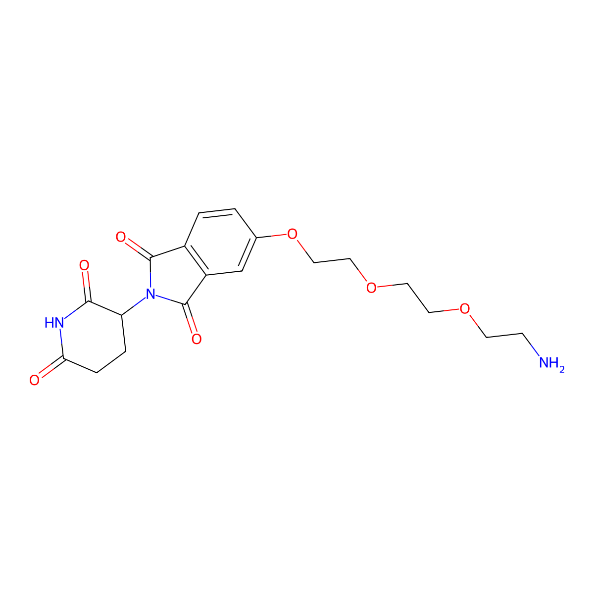 Thalidomide-5-PEG3-NH2 molecular structure, CAS 2743432-13-3