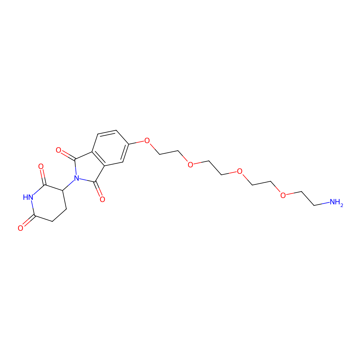 Thalidomide-5-PEG4-NH2 molecular structure, CAS 2743434-16-2