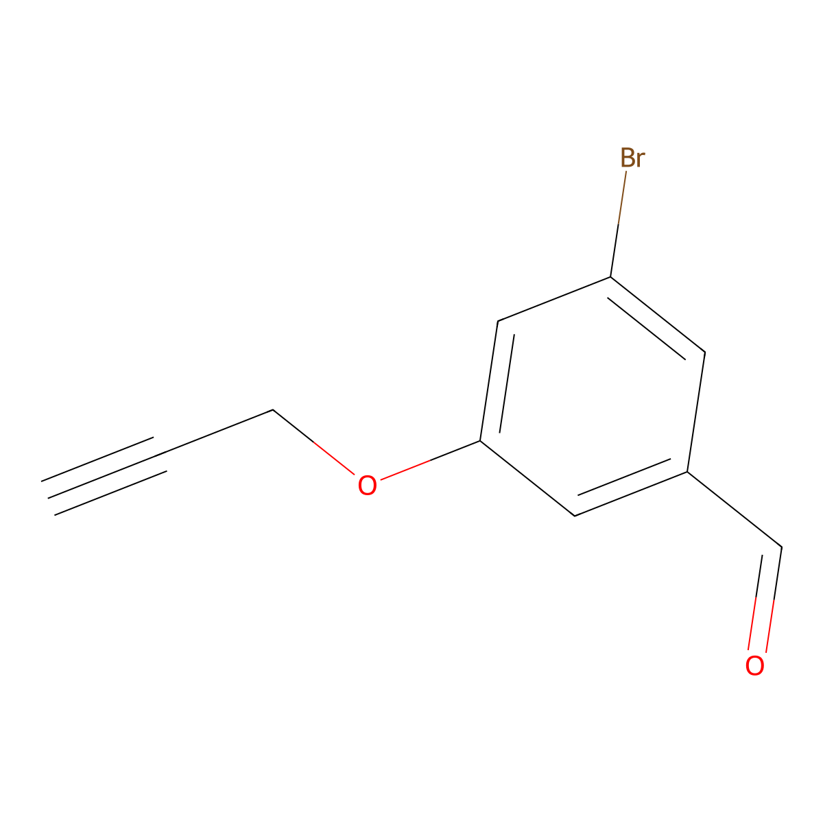 3-Bromo-5-(prop-2-yn-1-yloxy)benzaldehyde molecular structure, CAS 2743438-12-0