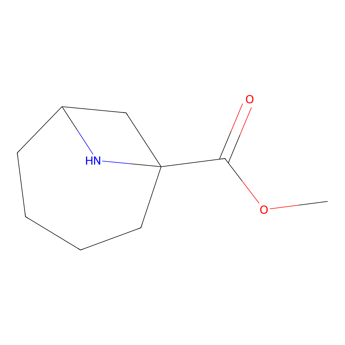 Methyl 7-azabicyclo[4.1.1]octane-1-carboxylate molecular structure, CAS 2743438-19-7