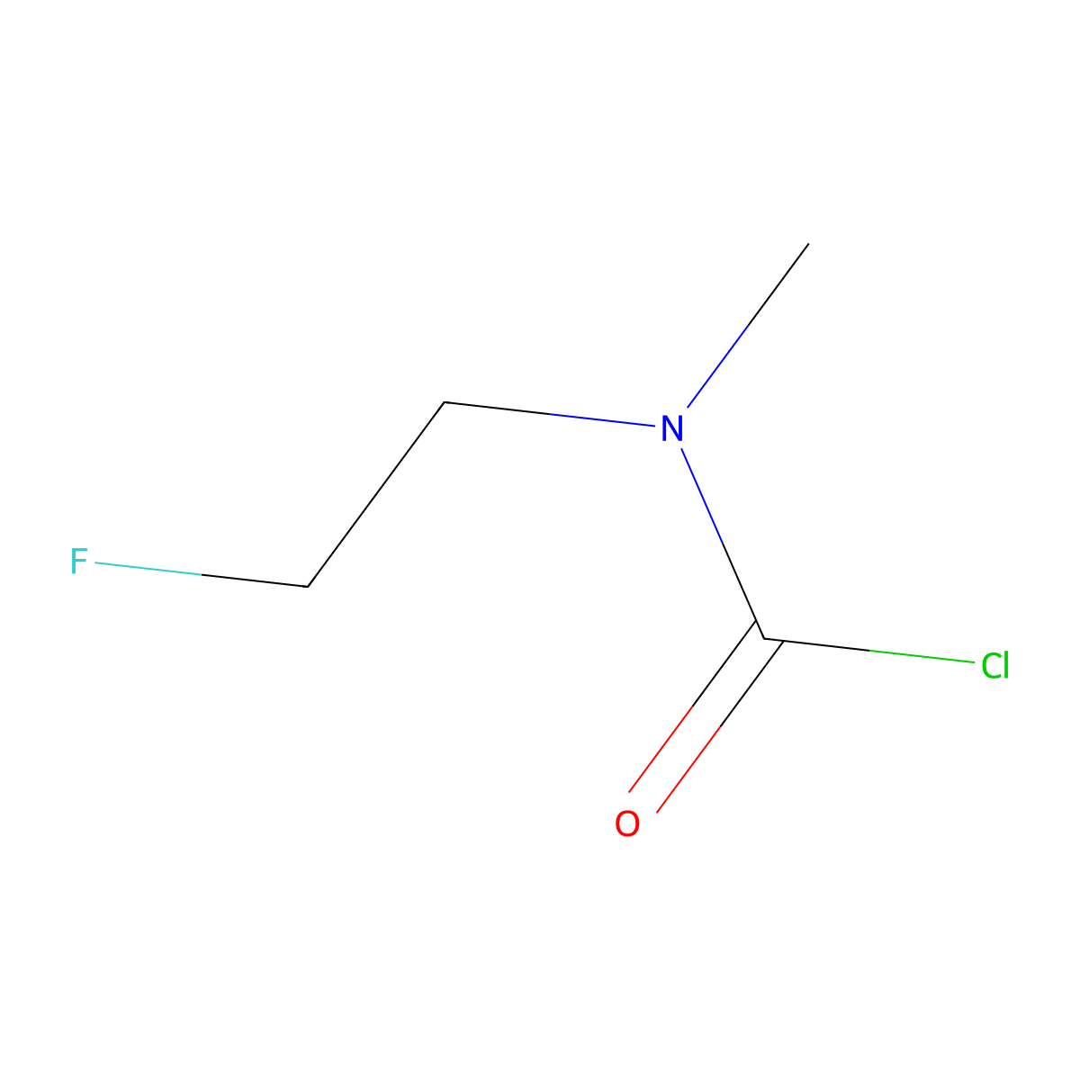 N-(2-fluoroethyl)-N-methylcarbamoylchloride molecular structure, CAS 2743438-49-3