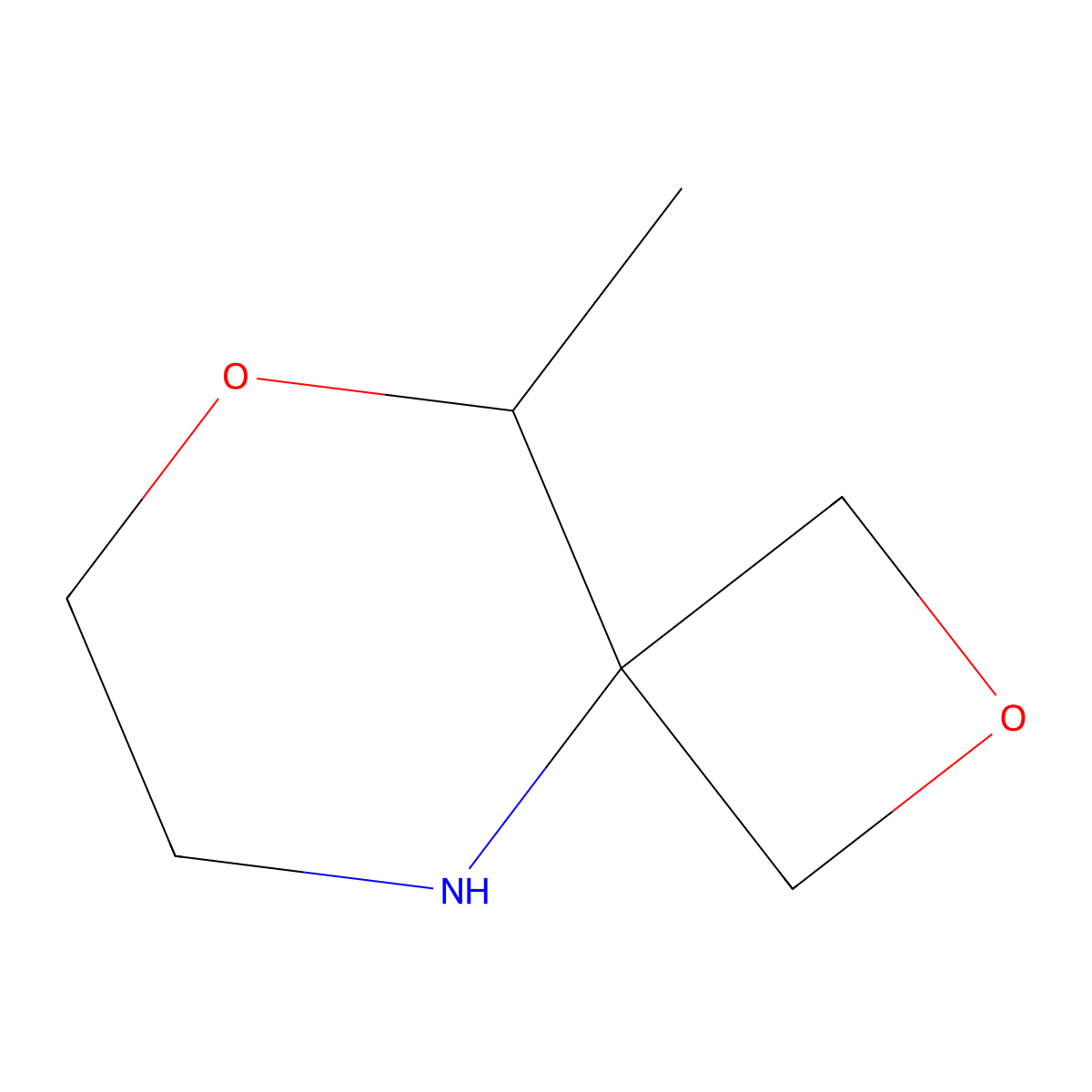 9-Methyl-2,8-dioxa-5-azaspiro[3.5]nonane molecular structure, CAS 2743438-72-2