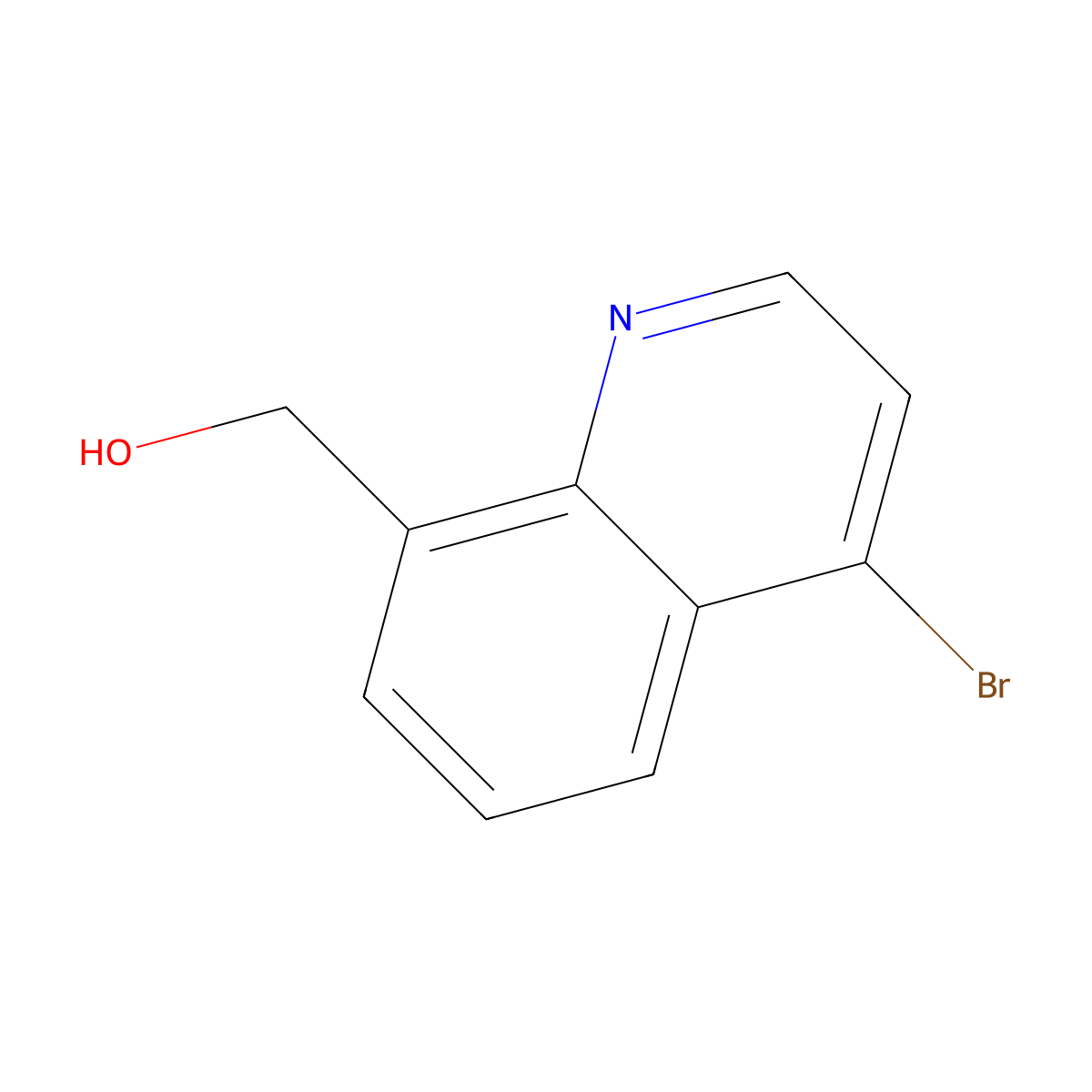 (4-Bromoquinolin-8-yl)methanol molecular structure, CAS 2743438-96-0