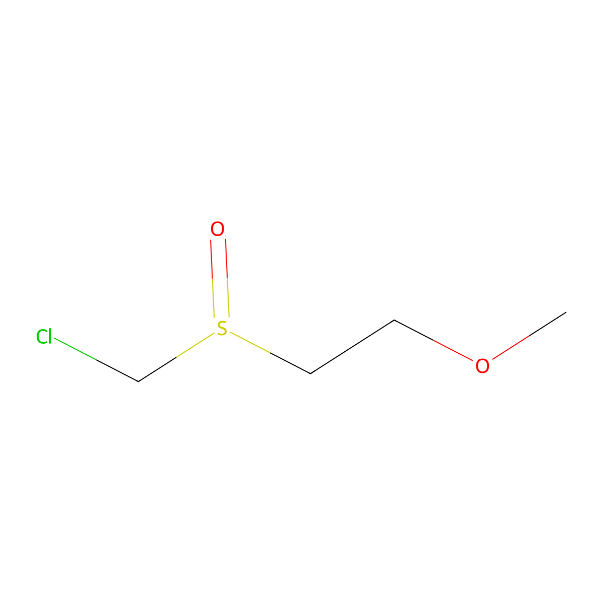 1-Chloromethanesulfinyl-2-methoxyethane molecular structure, CAS 2743442-83-1