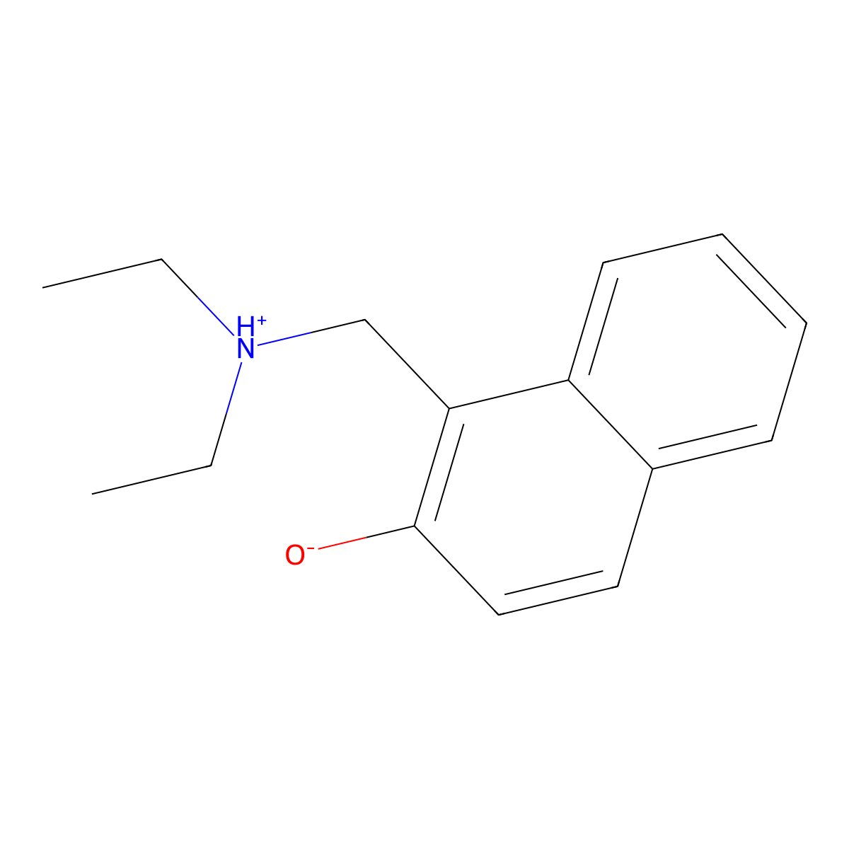 1-(Diethylaminomethyl)naphthalen-2-ol molecular structure, CAS 27438-37-5