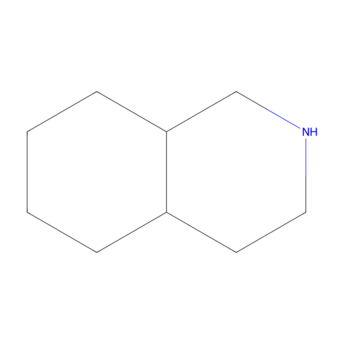 trans-Decahydroisoquinoline molecular structure, CAS 2744-09-4