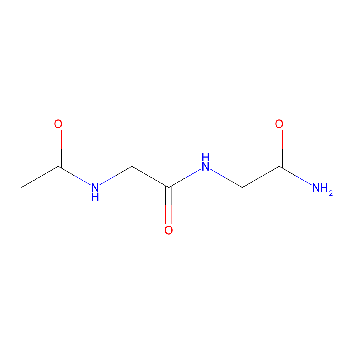 N-Acetylglycylglycinamide molecular structure, CAS 27440-00-2