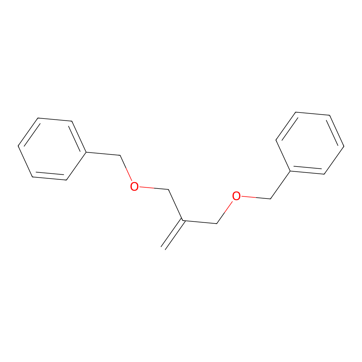 Benzene, 1,1'-[(2-methylene-1,3-propanediyl)bis(oxymethylene)]bis- molecular structure, CAS 27441-79-8