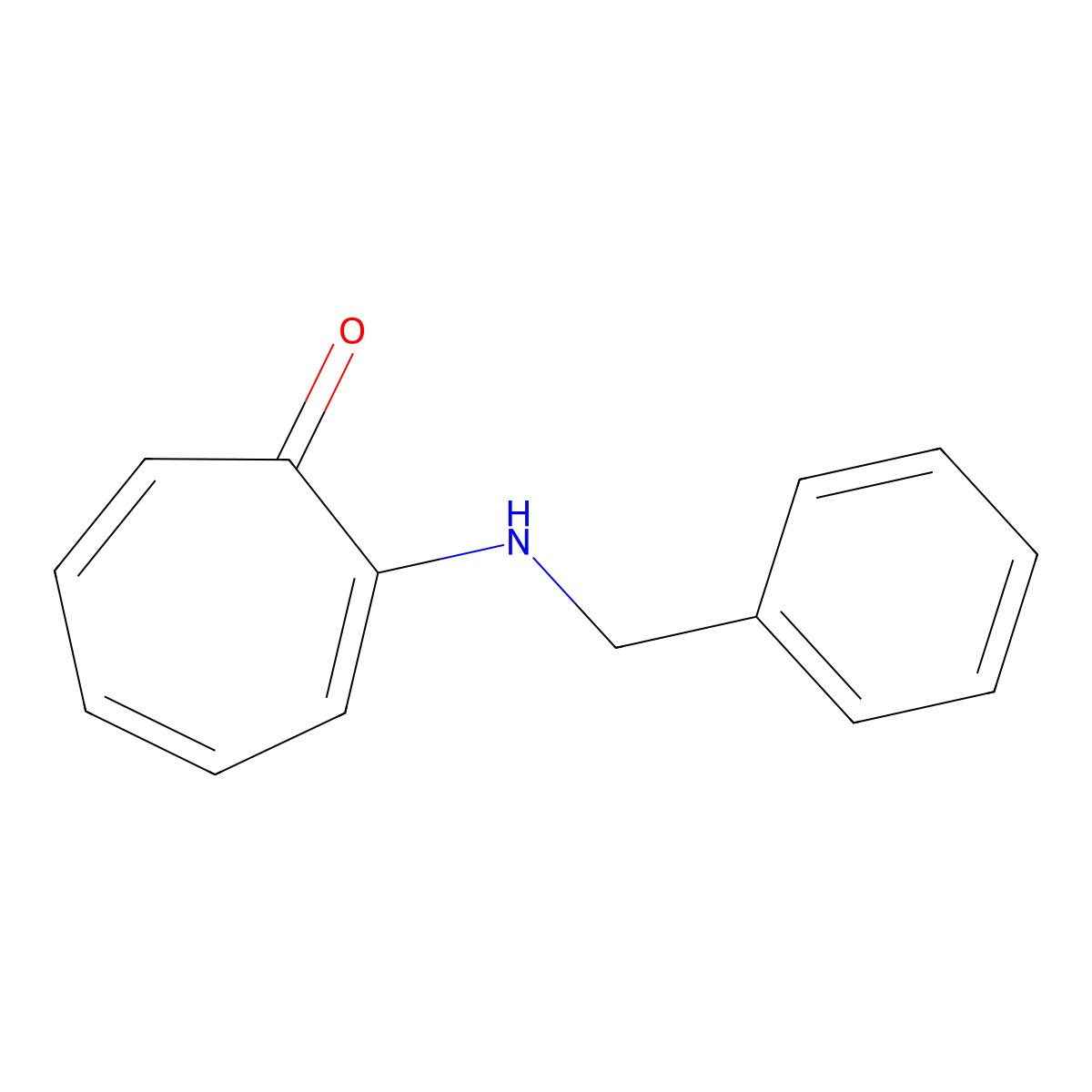 2-(Benzylamino)cyclohepta-2,4,6-trien-1-one molecular structure, CAS 2745-05-3