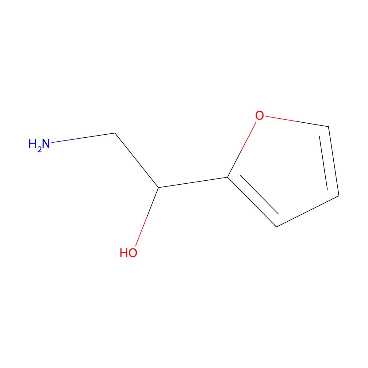 2-Furanmethanol, alpha-(aminomethyl)- molecular structure, CAS 2745-22-4