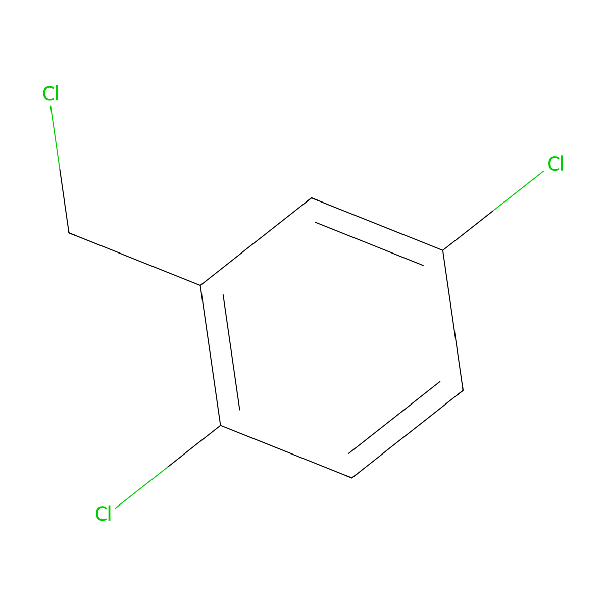 2,5-Dichlorobenzyl chloride molecular structure, CAS 2745-49-5